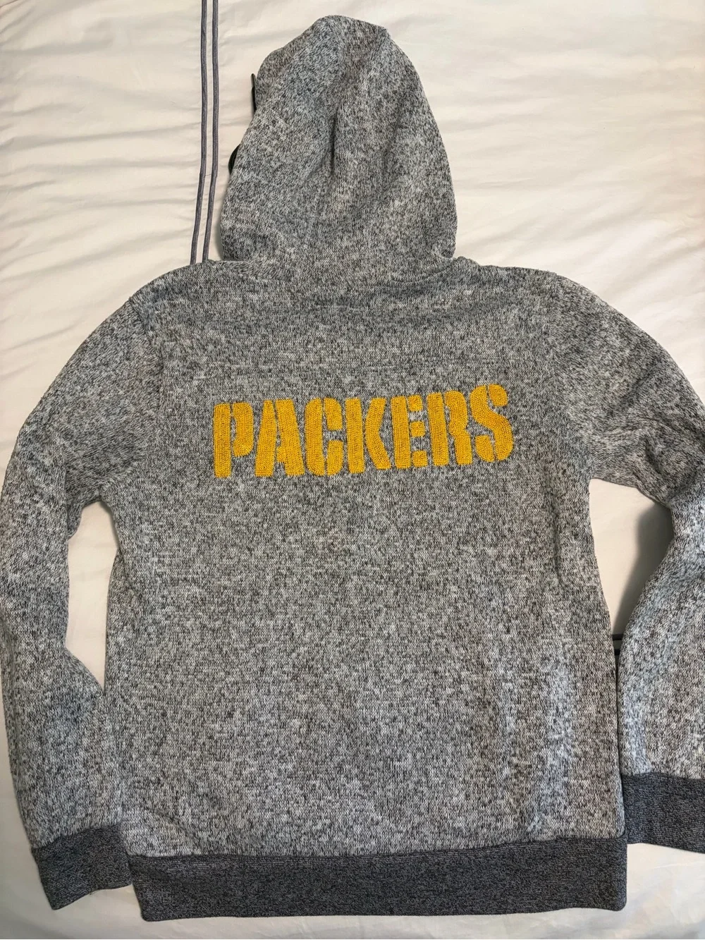 Gray Women’s Full-Zip Green Bay Packers Hoodie